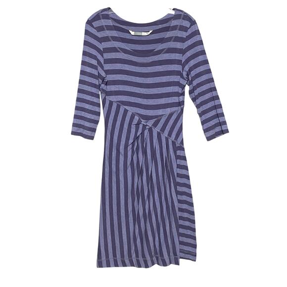 Athleta Dresses & Skirts - Athleta Striped Splendor Lotus Faux Wrap Dress Athleisure Whimsigoth Witchy Goth